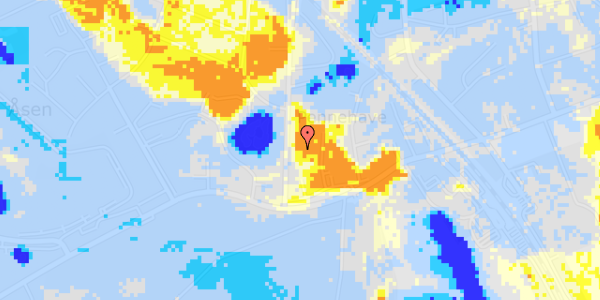 Ekstrem regn på Vallerød Banevej 10