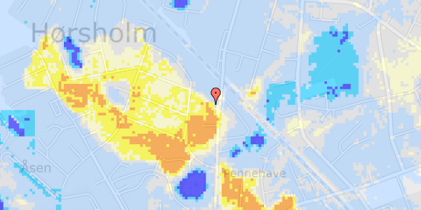 Ekstrem regn på Vallerød Banevej 19A