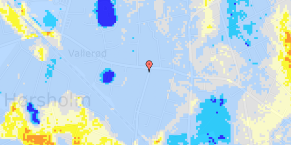 Ekstrem regn på Vallerød Banevej 31