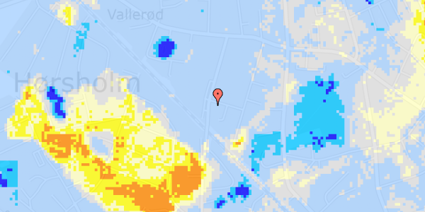 Ekstrem regn på Vallerød Banevej 32