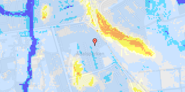 Ekstrem regn på Ådalsparkvej 53, 4. mf