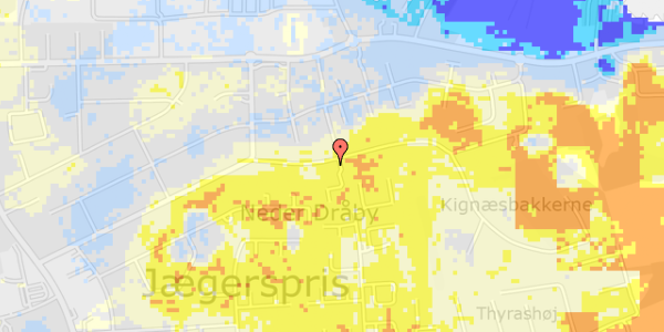 Ekstrem regn på Bakkedraget 14