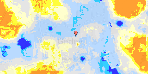 Ekstrem regn på Esrohaven 12