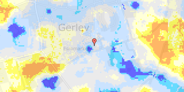 Ekstrem regn på Esrogårdsvej 4