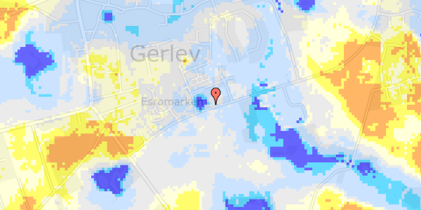 Ekstrem regn på Esrogårdsvej 10