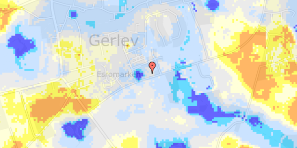 Ekstrem regn på Esrogårdsvej 12