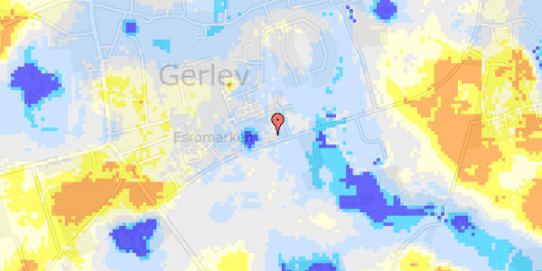 Ekstrem regn på Esrogårdsvej 14