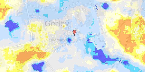 Ekstrem regn på Esrogårdsvej 20