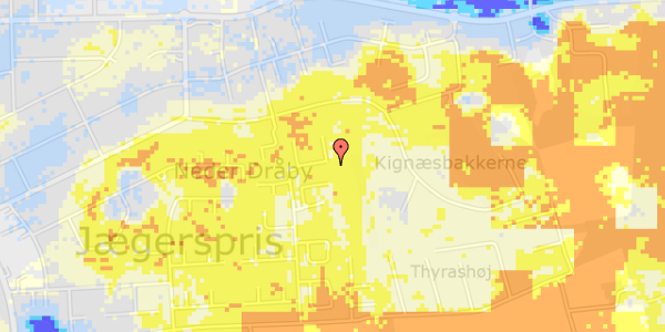 Ekstrem regn på Fyrreknolden 8