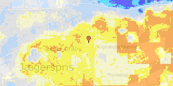 Ekstrem regn på Fyrreknolden 12