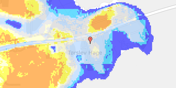 Ekstrem regn på Fælledvej 1