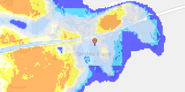 Ekstrem regn på Fælledvej 4