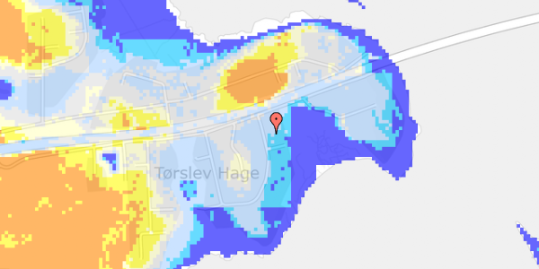 Ekstrem regn på Fælledvej 38