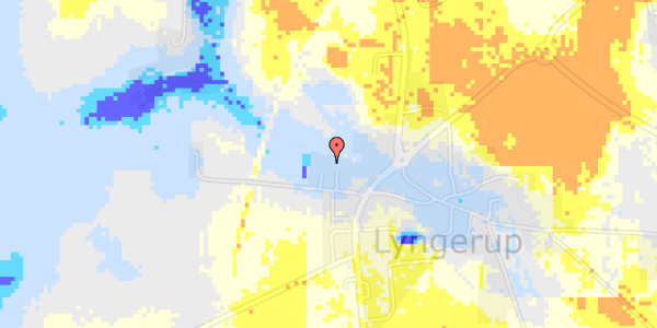 Ekstrem regn på Gammel Dalbyvej 8