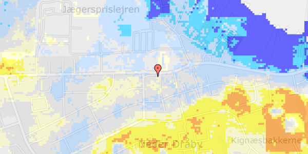 Ekstrem regn på Hovedgaden 92