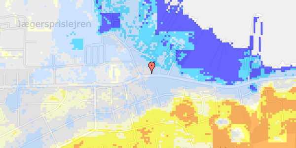 Ekstrem regn på Hovedgaden 105