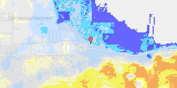 Ekstrem regn på Hovedgaden 109