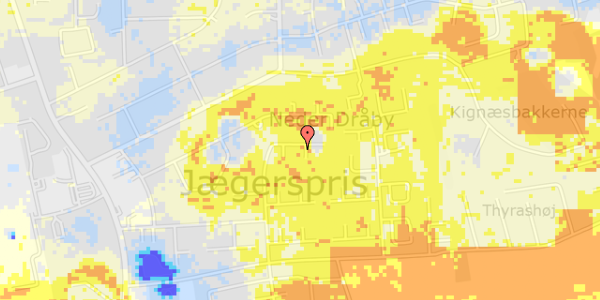 Ekstrem regn på Hybenvej 24