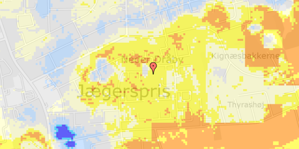 Ekstrem regn på Hybenvej 34