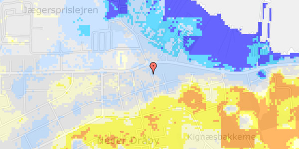 Ekstrem regn på Jægerbakken 1