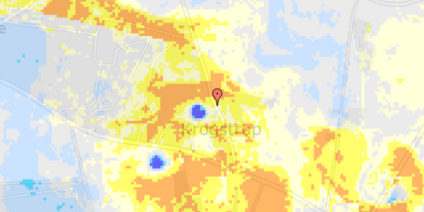 Ekstrem regn på Krogstrupvej 5