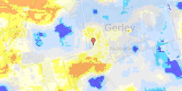 Ekstrem regn på Kærvej 1