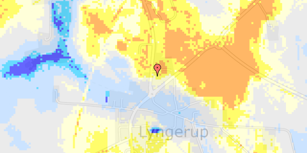 Ekstrem regn på Landerslevvej 4A