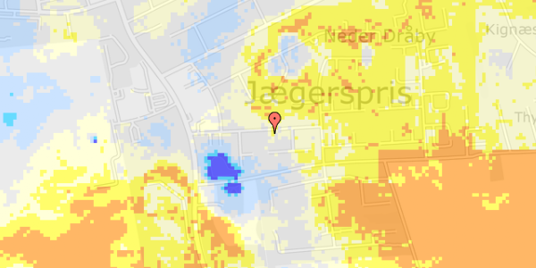 Ekstrem regn på Mirabellevej 14