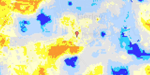 Ekstrem regn på Møllehøjen 6