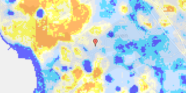 Ekstrem regn på Præstegaardsvej 38