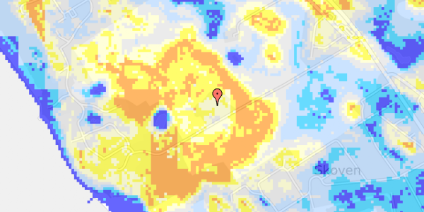 Ekstrem regn på Runegaards Alle 20B