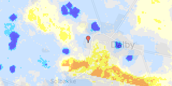 Ekstrem regn på Solbakkevej 14