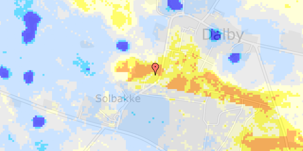 Ekstrem regn på Solbakkevej 18