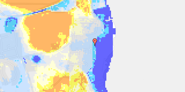 Ekstrem regn på Strandleddet 25