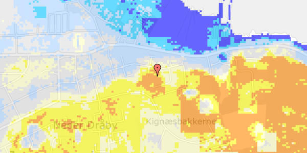 Ekstrem regn på Thyrasvej 13