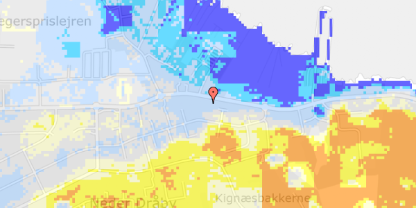 Ekstrem regn på Thyrasvænget 14