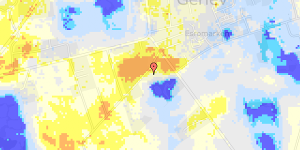 Ekstrem regn på Tørslevvej 10A