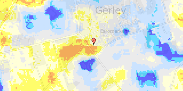 Ekstrem regn på Tørslevvej 17A