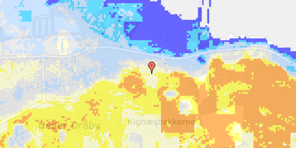 Ekstrem regn på Ved Kignæs 2