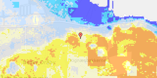 Ekstrem regn på Ved Kignæs 6