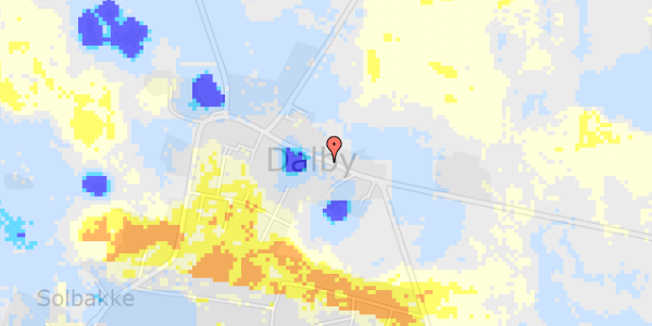 Ekstrem regn på Østergaardsvej 14