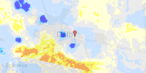 Ekstrem regn på Østergaardsvej 18