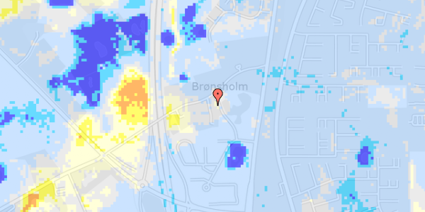 Ekstrem regn på Brønsholmvej 19