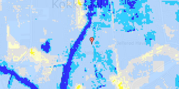 Ekstrem regn på Kokkedal Stationsvej 43