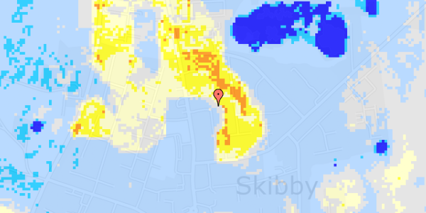 Ekstrem regn på Nordvænget 15