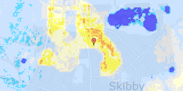 Ekstrem regn på Nordvænget 19