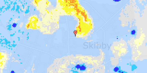 Ekstrem regn på Skuldelevvej 1