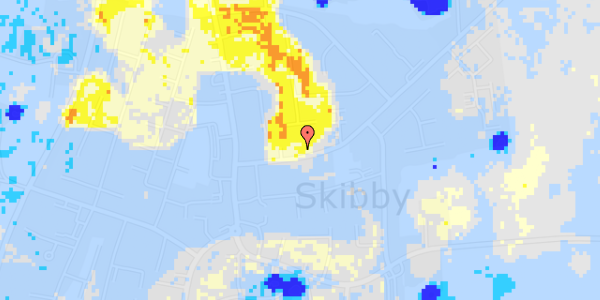 Ekstrem regn på Skuldelevvej 15