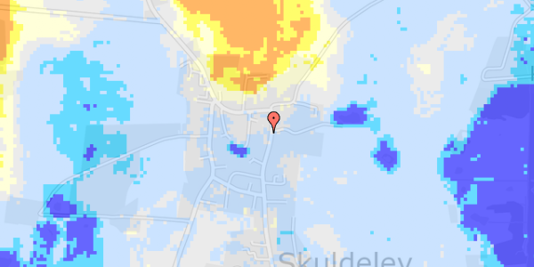 Ekstrem regn på Østergade 14