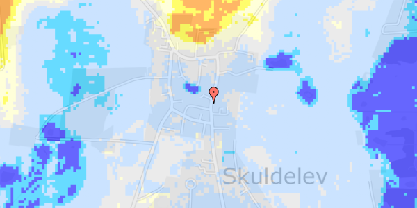 Ekstrem regn på Østergade 22